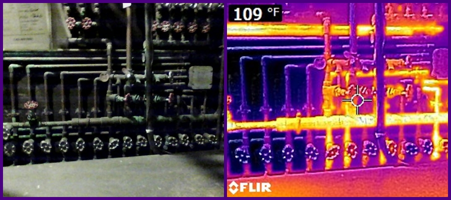 ir heat pipe detection