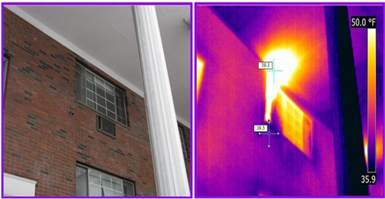 ir image of open window