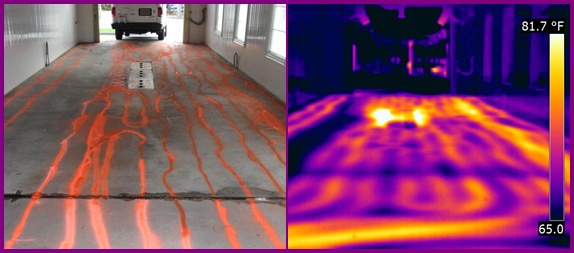 ice melt pipe detection