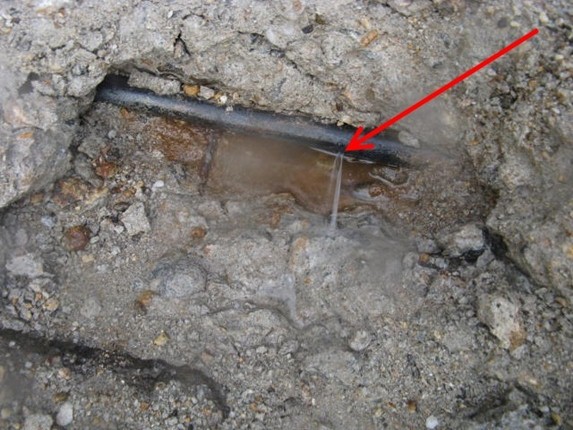 ice melt pipe detection