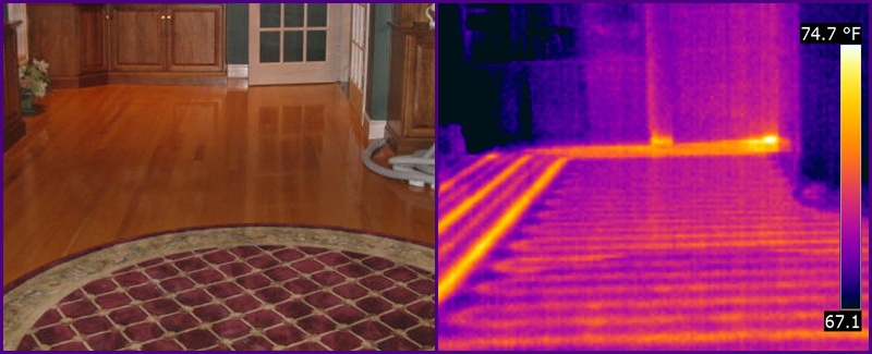 infrared through carpet