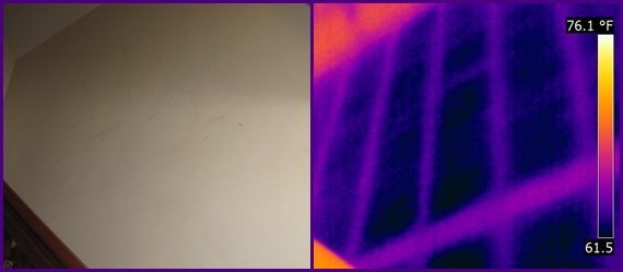 infrared detects missing insulation