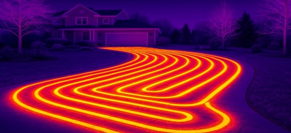 driveway ice melt system detection